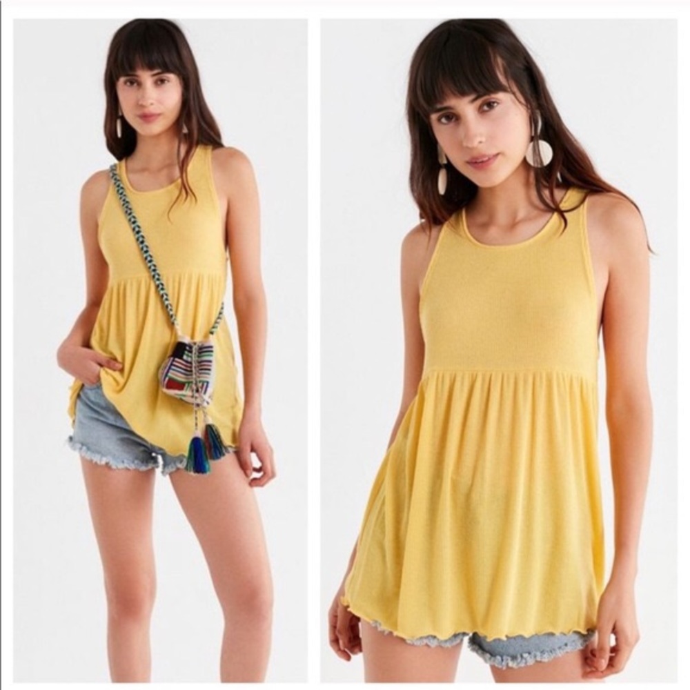 URBAN OUTFITTERS RIBBED TUNIC TANK NWT